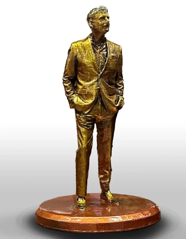 3D Printed Figurine | Gentleman in Suit Sculpture