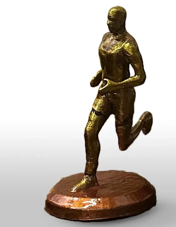 3D Printed Figurine | Running Athlete Sculpture