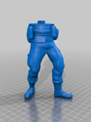 3D Printed Figurine | Soldier Legs Sculpture